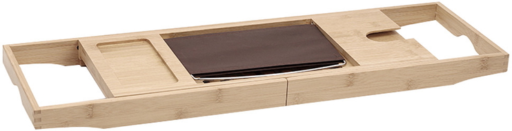 Mexen Bamboo polica za kadu 70-100 cm, prirodni bambus - 701270-00