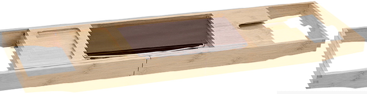 Mexen Bamboo ράφι μπανιέρας 70-100 cm, φυσικό μπαμπού - 701270-00