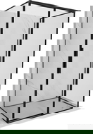 Mexen Rox-3S Duschkabine 3-Säite-Schiebetür riets 140 x 80 cm, schwaarze Rumm, schwaarz - 8C2-140-080-70-70-3S-P