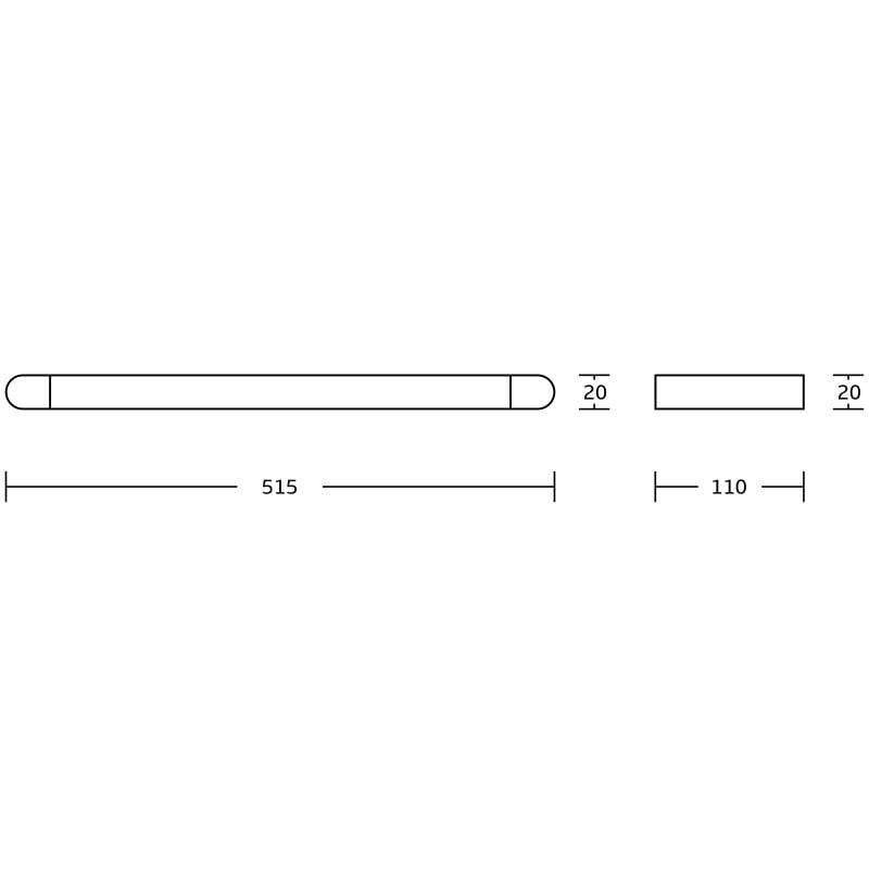 Mexen Adox étagère murale en verre, dorée - 7018237-50