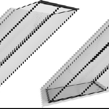 Mexen Rox-3S Drächekabinn 3-Säitech beweegbar riets 105 x 95 cm, schwaarze Frame, schwaarz - 8C2-105-095-70-70-3S-P