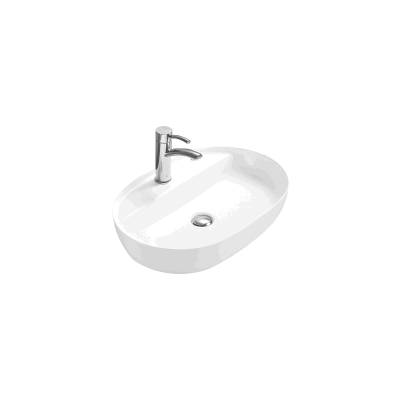 Mexen Adel tasolle asennettava pesuallas 60 x 41 cm, valkoinen - 22166000