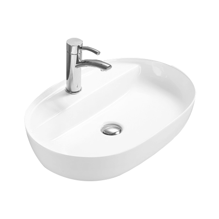 Mexen Adel tasolle asennettava pesuallas 60 x 41 cm, valkoinen - 22166000