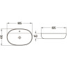 Mexen Adel bovenbouw wastafel 60 x 41 cm, zwart mat - 22166085