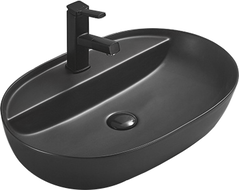 Mexen Adel Aufsatzwaschbecken 60 x 41 cm, Schwarz Matt - 22166085