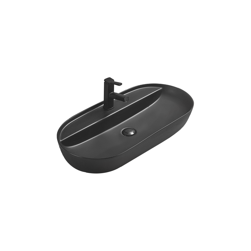 Mexen Adel lavabo da appoggio 80 x 40 cm, nero opaco - 22168085