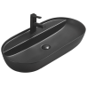 Mexen Adel lavabo sobre encimera 80 x 40 cm, negro mate - 22168085