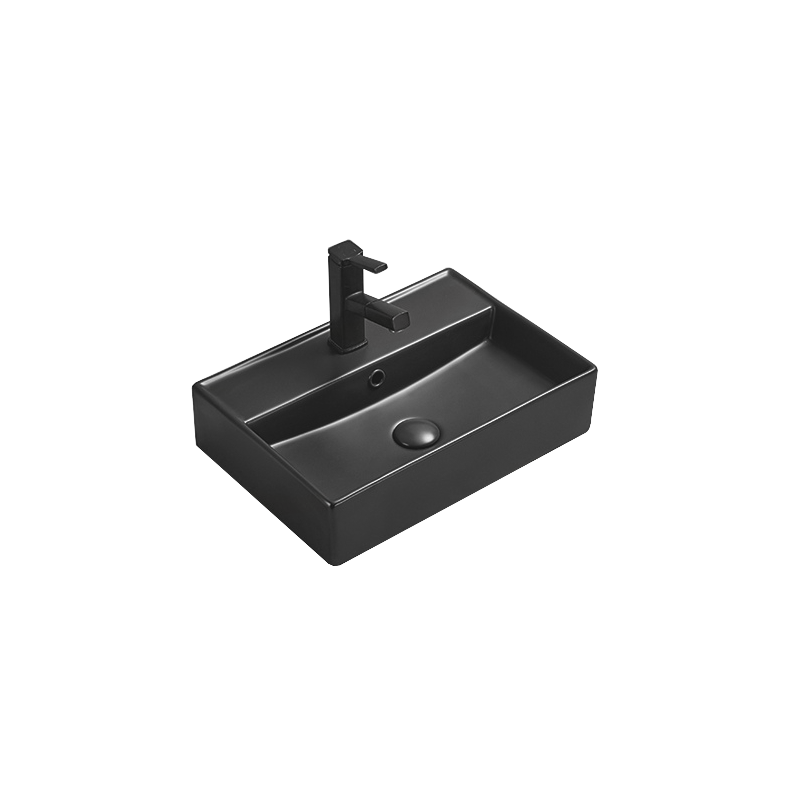 Mexen Blanca lavabo à poser 50 x 35 cm, noir mat - 21105085