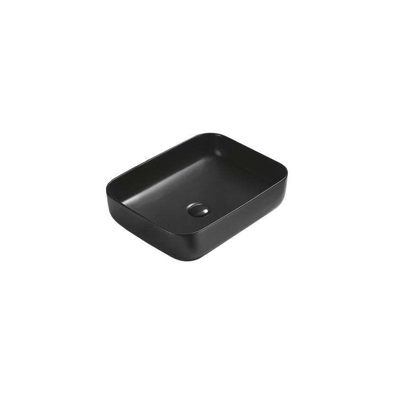 Mexen Carla lavabo sobre encimera 50 x 39 cm, negro mate - 21555085