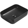 Mexen Carla νιπτήρας επιτραπέζιος 50 x 39 cm, μαύρος ματ - 21555085
