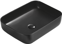 Mexen Carla νιπτήρας επιτραπέζιος 50 x 39 cm, μαύρος ματ - 21555085