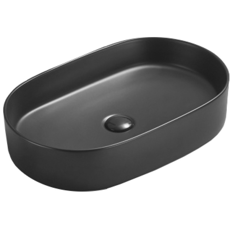 Mexen Celia opbouw waskom 60 x 38 cm, zwarte mat - 22206085