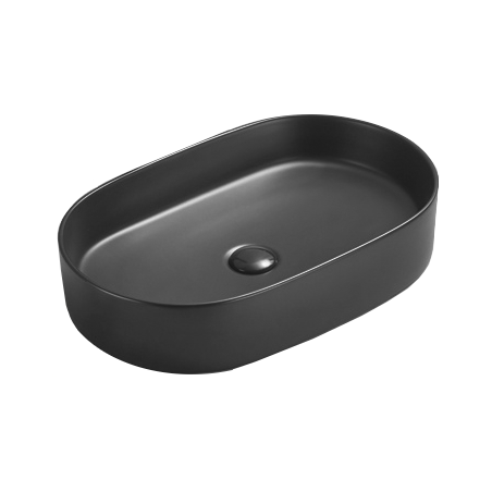 Mexen Celia lavabo da appoggio 60 x 38 cm, nero opaco - 22206085