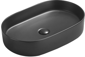 Mexen Celia lavatório de bancada 60 x 38 cm, preto mate - 22206085