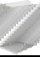 Mexen Lunar linke Duschkabine 70 x 80 cm, transparent, gold - 834-070-080-50-00-L