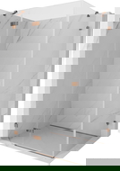 Mexen Lunar καμπίνα ντους ανοιγόμενη αριστερή 75 x 90 cm, διάφανη, ροζ χρυσό