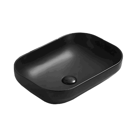 Mexen Daria lavabo sur plan 50 x 35 cm, noir mat - 21935085
