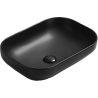 Mexen Daria Aufsatzwaschbecken 50 x 35 cm, schwarz matt - 21935085