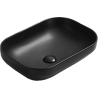 Mexen Daria lavatório de mesa 50 x 35 cm, preto mate - 21935085