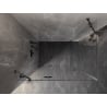 Mexen Lunar kabina prysznicowa uchylna lewa 85 x 90 cm, transparent, gun gray szczotkowany - 834-085-090-66-00-L