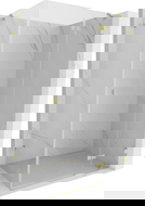 Mexen Lunar draaideur douchecabine rechts 70 x 80 cm, transparant, goud geborsteld - 834-070-080-55-00-P