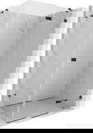 Mexen Lunar duša kabīne ar labajām atveramām durvīm 80 x 90 cm, caurspīdīga, melna - 834-080-090-70-00-P