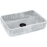 Mexen Akra lavabo sobre encimera de vidrio 46 x 33 cm, transparente - 24024600
