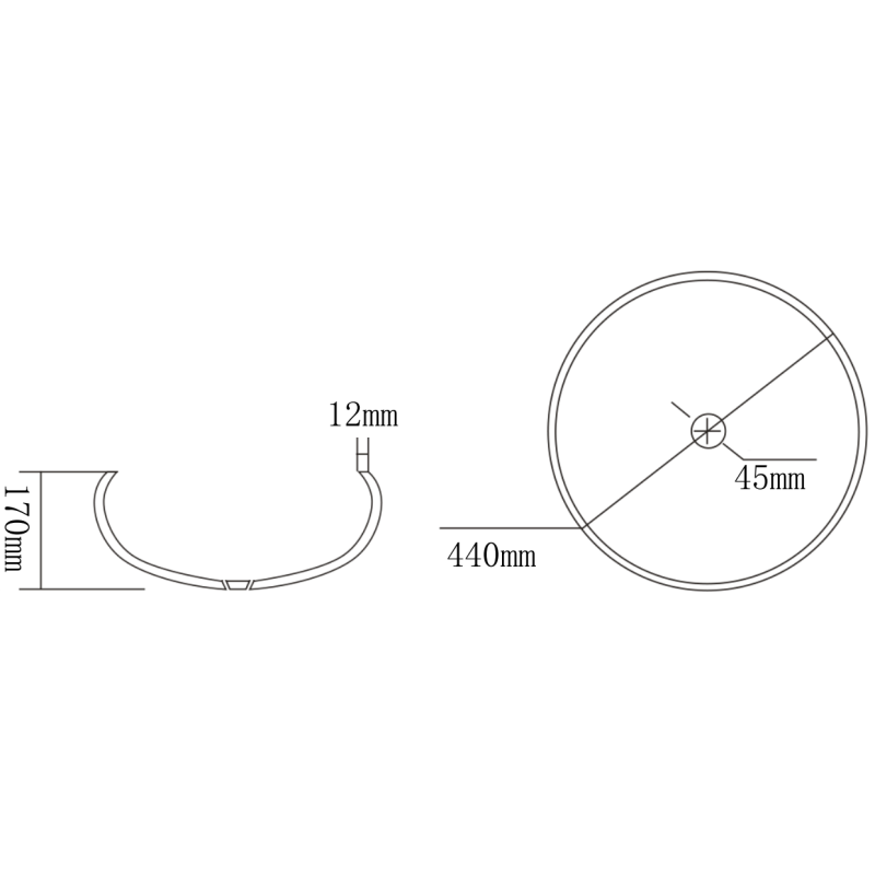 Mexen Celia lavabo en verre à poser 44 x 44 cm, transparent - 24034400