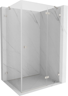 Mexen Lunar tuš kabina desna 70 x 90 cm, prozirna, brušeni nikal - 834-070-090-97-00-P
