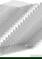 Mexen Lunar prha kabina, desna, 85 x 90 cm, prozorna, brušen nikel - 834-085-090-97-00-P