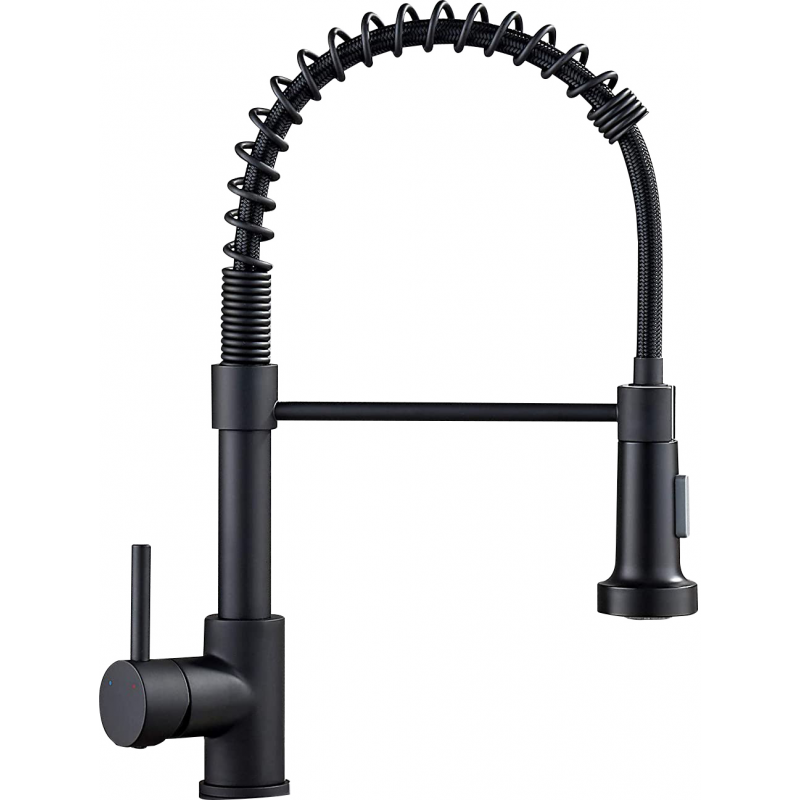 Mexen Clara grifo de cocina, negro - 670501-70