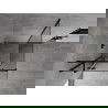Mexen Mist H T Duschkabine schwenkbar links 100 x 100 cm, transparent, schwarz - 8A5T-100-100-70-00-L