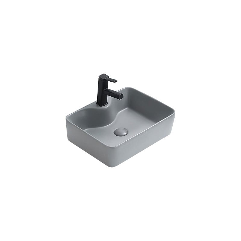 Mexen Eva lavabo de comptoir 48 x 37 cm, gris clair mat- 21424961
