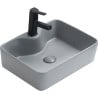 Mexen Eva lavatório de bancada 48 x 37 cm, cinza claro mate - 21424961