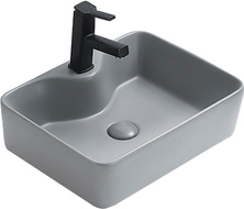 Mexen Eva lavabo sobre encimera 48 x 37 cm, gris claro mate- 21424961