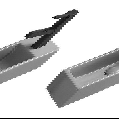 Mexen Inez lénk Umiwalen lénks 40 x 20 cm, hellgrau matt - 21484061L