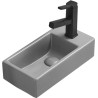 Mexen Inez lavabo sobre encimera izquierdo 40 x 20 cm, gris claro mate - 21484061L