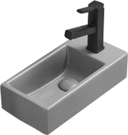 Mexen Inez countertop washbasin left 40 x 20 cm, light gray matte - 21484061L