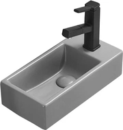 Mexen Inez vasen tasoon upotettava pesuallas 40 x 20 cm, vaalea harmaa matta - 21484061L