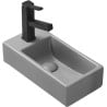Mexen Inez Aufsatzwaschbecken rechts 40 x 20 cm, hellgrau matt - 21484061R