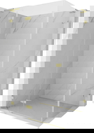 Mexen Lunar L cabine de douche pivotante gauche 75 x 90 cm, transparent, or brossé - 834L-075-090-55-00-L