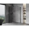 Mexen Mist H T shower enclosure pivot door left 95 x 100 cm, transparent, black - 8A5T-095-100-70-00-L