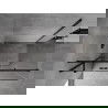 Mexen Mist H T cabine de douche battante gauche 95 x 110 cm, transparent, noir - 8A5T-095-110-70-00-L