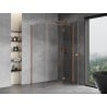 Mexen Mist H T cabine de douche pivotante droite 80 x 120 cm, transparent, cuivre brossé - 8A5T-080-120-65-00-P