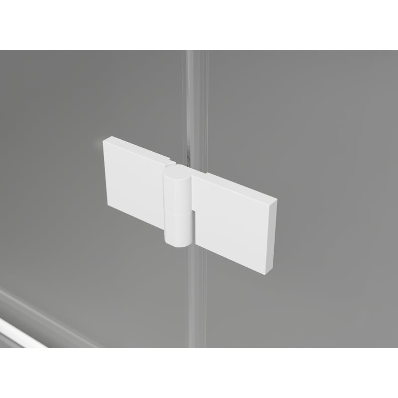 Mexen Lunar L kabina prysznicowa uchylna prawa 70 x 90 cm, transparent, biała - 834L-070-090-20-00-P