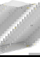 Mexen Lunar L cabine de douche pivotante droite 75 x 90 cm, transparent, or - 834L-075-090-50-00-P