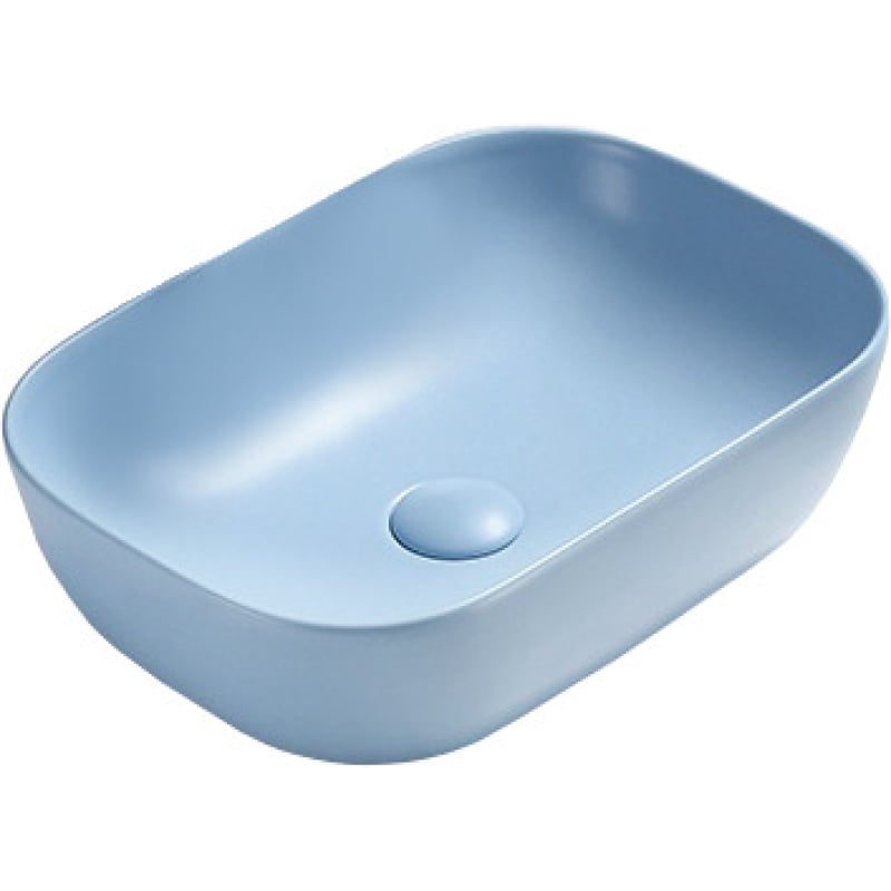 Mexen Rita countertop washbasin 45 x 32 cm, blue matte - 21084549