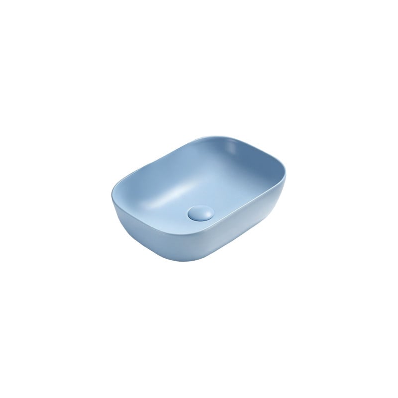 Mexen Rita lavabo da appoggio 45 x 32 cm, blu opaco - 21084549
