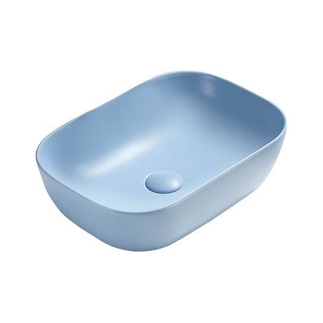 Mexen Rita Aufsatzwaschbecken 45 x 32 cm, blau matt - 21084549