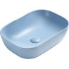 Mexen Rita Einbauwaschbecken 45 x 32 cm, blau matt - 21084549